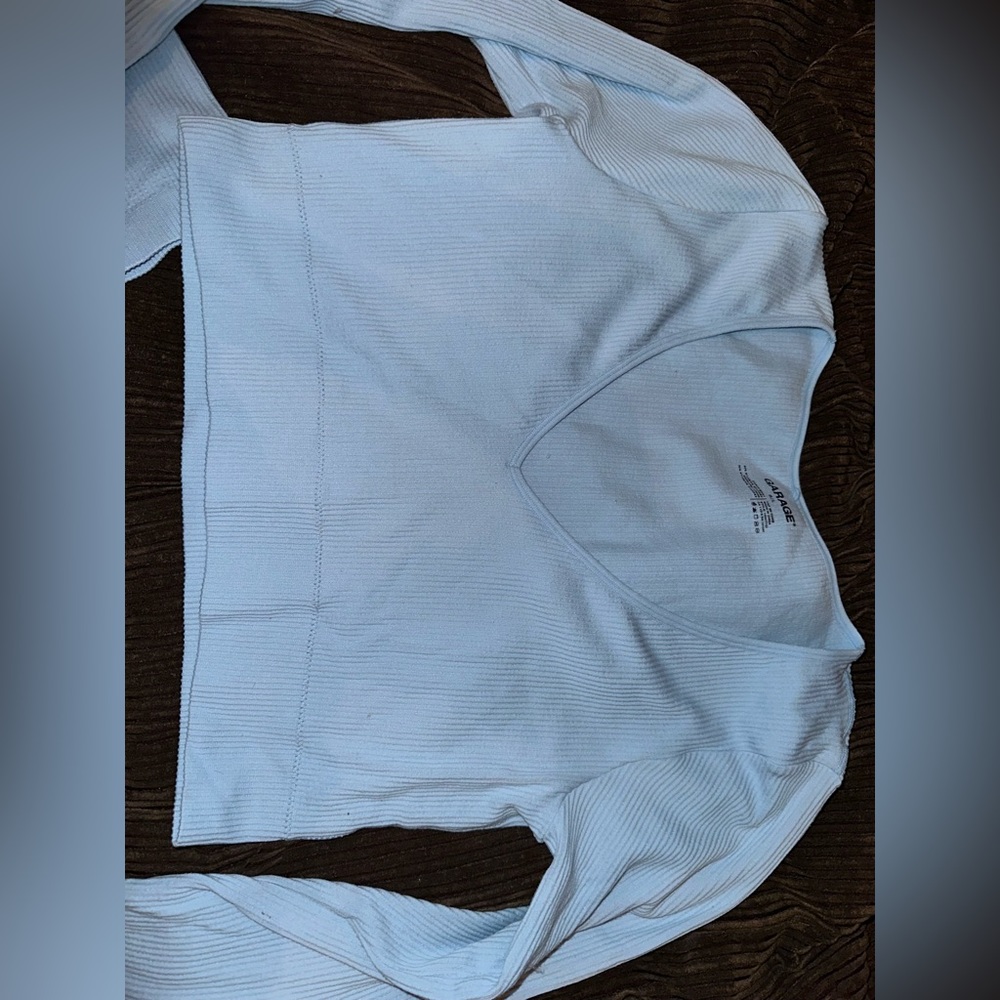 cropped tight long sleeve